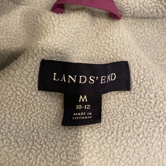 Lands’ End Girls M (10-12) Purple Jacket - Picture 3 of 3